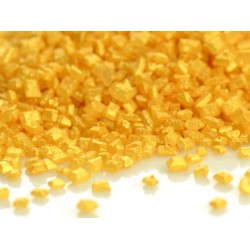 Cukraus kristalai. Auksinė spalva Cukraus kristalai. Auksinė spalva