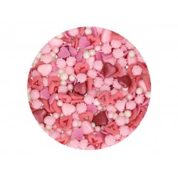 Cukrinių pabarstukų mišinys ,,Meilė'' 50 g. Cukrinių pabarstukų mišinys ,,Meilė'' 50 g.