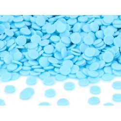 Dideli žydros spalvos konfeti pabarstukai