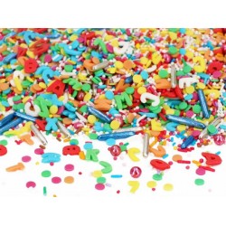 Cukrinių pabarstukų mišinys ,,Raidžių šventė''