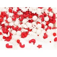 Cukrinių pabarstukų mišinys ,,Kalėdų džiaugsmas'' 100g. Cukrinių pabarstukų mišinys ,,Kalėdų džiaugsmas'' 100g.