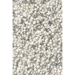 Cukrinių pabarstukų asorti Baltoji elegancija Cukrinių pabarstukų asorti Baltoji elegancija