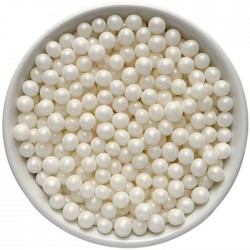 Minkšti cukriniai pabarstukai 4 - 5 mm. Balta spalva