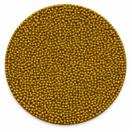 Smulkūs,  tamsiai auksinės spalvos, cukriniai pabarstukai 