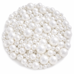 Balti cukriniai perlai