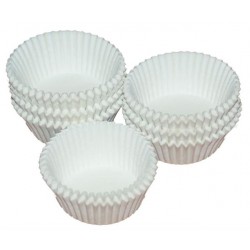 Keksiukų kepimo krepšeliai Balti Keksiukų kepimo krepšeliai Balti