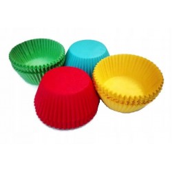 Keksiukų kepimo krepšeliai Spalvoti Keksiukų kepimo krepšeliai Spalvoti