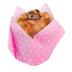 Keksiukų kepimo krepšeliai rožiniai "Tulpė" Keksiukų kepimo krepšeliai rožiniai "Tulpė"