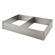 Reguliuojamas konditerinis keturkampis rėmas Reguliuojamas konditerinis keturkampis rėmas