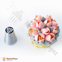 Konditerinis antgalis Tulpei su trimis lapeliais Konditerinis antgalis Tulpei su trimis lapeliais