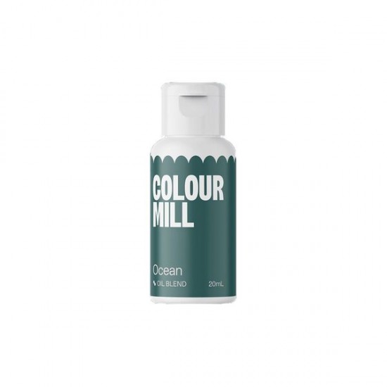 Colour Mill maistiniai dažai Vandenyno mėlyna spalva Colour Mill maistiniai dažai Vandenyno mėlyna spalva