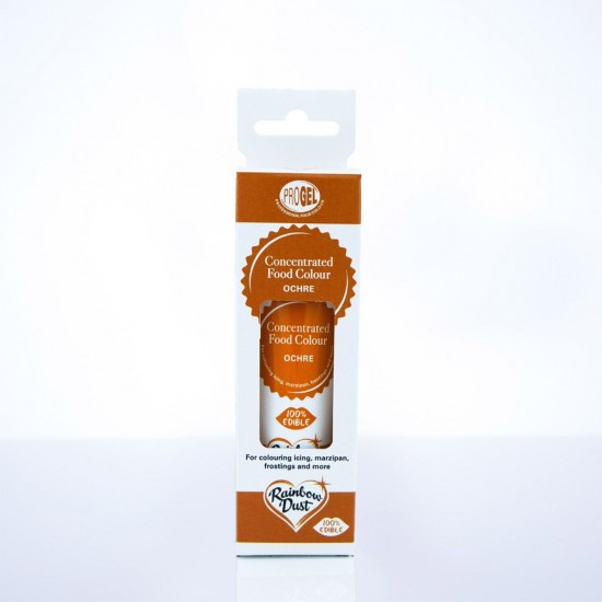 Progel maistiniai geliniai dažai Rusvai gelsva ( Ochre) spalva