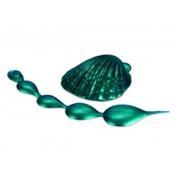 Maistiniai dažai piešimui. Blizgi, tamsi žalia spalva Maistiniai dažai piešimui. Blizgi, tamsi žalia spalva