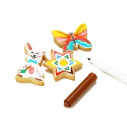 Rudos spalvos maistinis rašiklis