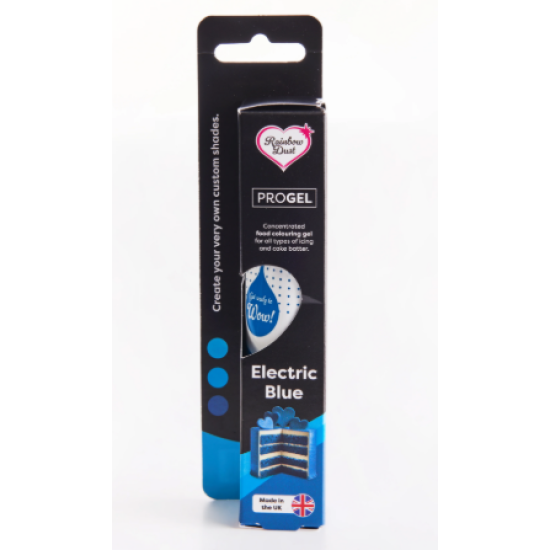 Progel geliniai maistiniai dažai elektrinė mėlyna spalva