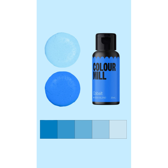 Colour Mill Maistiniai dažai ,,Kobalto mėlyna'' vandens pagrindu