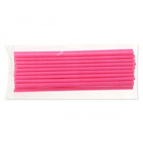 Rožiniai pagaliukai popsams ir ledinukams 15cm / 20 vnt