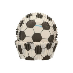 Keksiukų kepimo krepšeliai 48vnt. Futbolas. Keksiukų kepimo krepšeliai 48vnt. Futbolas.