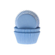 Mini keksiukų kepimo krepšeliai 60vnt. Žydra spalva Mini keksiukų kepimo krepšeliai 60vnt. Žydra spalva