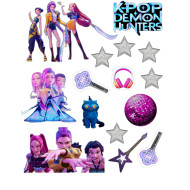 Valgomas paveiksliukas ''KPop Demon hunters''