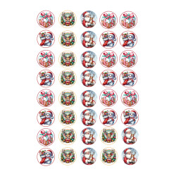 Valgomas paveiksliukas ,,Kalėdos 3 cm'' Valgomas paveiksliukas ,,Kalėdos 3 cm''