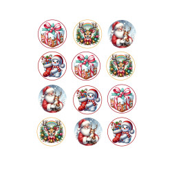 Valgomas paveiksliukas ,,Kalėdos 5 cm''