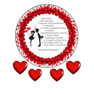 Valgomas paveiksliukas ''Meilė nesibaigia''