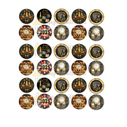 Valgomas paveiksliukas ''New Year 3cm'' Valgomas paveiksliukas ''New Year 3cm''