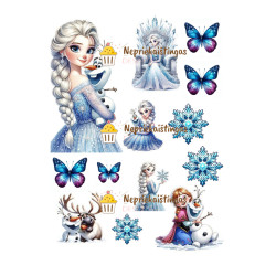 Valgomas paveiksliukas Elza ir Olafas Valgomas paveiksliukas Elza ir Olafas