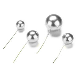 Plastikinė torto dekoracija. Sidabriniai burbulai Plastikinė torto dekoracija. Sidabriniai burbulai