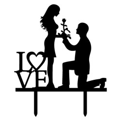 Torto smeigtukas „Meilė“ Torto smeigtukas „Meilė“