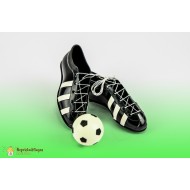 Plastikinė torto dekoracija "Futbolo kamuolys ir bateliai" 