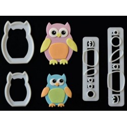 Plastikinių formelių rinkinys ,,Pelėda ir pelėdžiukas'' Plastikinių formelių rinkinys ,,Pelėda ir pelėdžiukas''