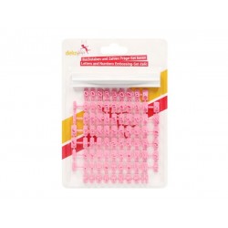 Raidžių, skaičių, ženklų įspaudų rinkinys