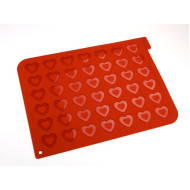 Silikomart silikoninis kilimėlis "Širdelės" Silikomart silikoninis kilimėlis "Širdelės"