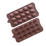 Silikoninė forma šokoladiniams kiaušiniams gaminti