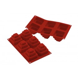 Silikoninė keksiukų forma "Mini triaukštis torčiukas" Silikoninė keksiukų forma "Mini triaukštis torčiukas"