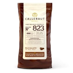 CALLEBAUT pieniškas šokoladas 823 CALLEBAUT pieniškas šokoladas 823