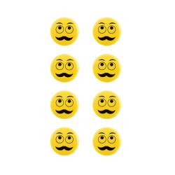 Balto šokolado emogiai su ūsais Balto šokolado emogiai su ūsais