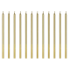 Gimtadienio žvakutės „Auksinės klasikinės“ (12 vnt, 14 cm) Gimtadienio žvakutės „Auksinės klasikinės“ (12 vnt, 14 cm)
