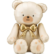 Folinis balionas „Kremiškas meškiukas“, 75×84 cm