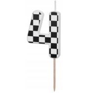 Gimtadienio žvakutė su languotos vėliavos raštu 4