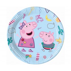 Vienkartinės lėkštutės Peppa Pig Vienkartinės lėkštutės Peppa Pig