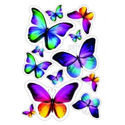 Vafliniai drugeliai " Vaivorykštė"