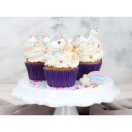 Vaflinės dekoracijos vienaragių tema