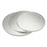 Apvalus sidabrinis padėklas tortui 25cm