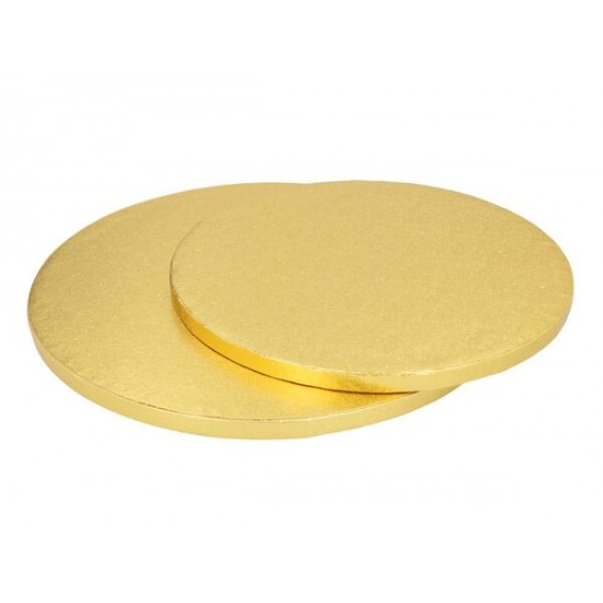 Aukso spalvos padėklas tortui 25 cm