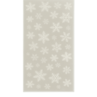 Permatomas dovanų maišelis Snaigės 10 vnt.