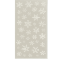 Permatomas dovanų maišelis Snaigės 10 vnt.