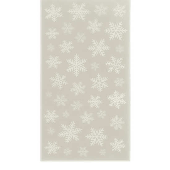 Permatomas dovanų maišelis Snaigės 10 vnt.